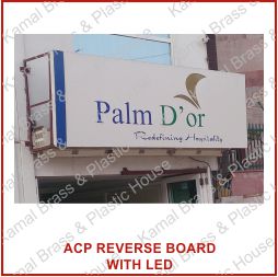 ACP Reverse Vinyl Cutting Flex Board Boards Acrylic SS Steel Golden Copper Brass Letters Sign Signs Boards Aluminium SS Collar Crystal Channel